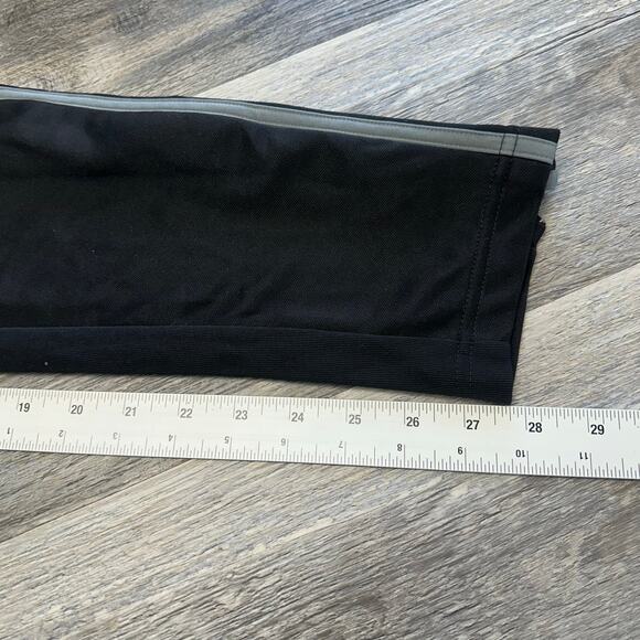 Adidas Climacool Black Gray Mens S 3-Striped Fleece Trackpants Jogger Tapered - Picture 7 of 14